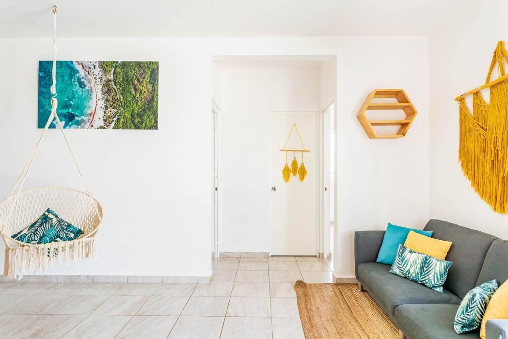 Lovely Cozy Apt W/Pool 2 Bedrooms. Great Location! プエルト・モレロス エクステリア 写真
