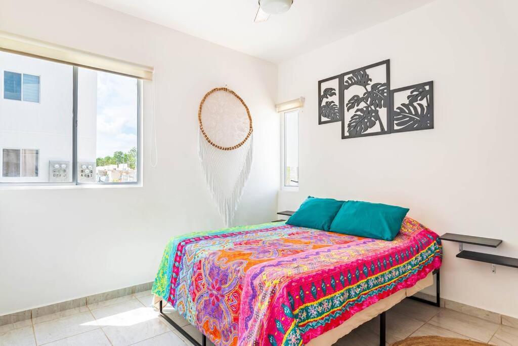 Lovely Cozy Apt W/Pool 2 Bedrooms. Great Location! プエルト・モレロス エクステリア 写真