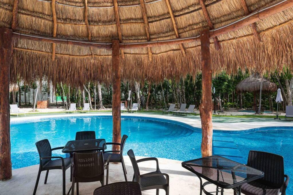 Lovely Cozy Apt W/Pool 2 Bedrooms. Great Location! プエルト・モレロス エクステリア 写真